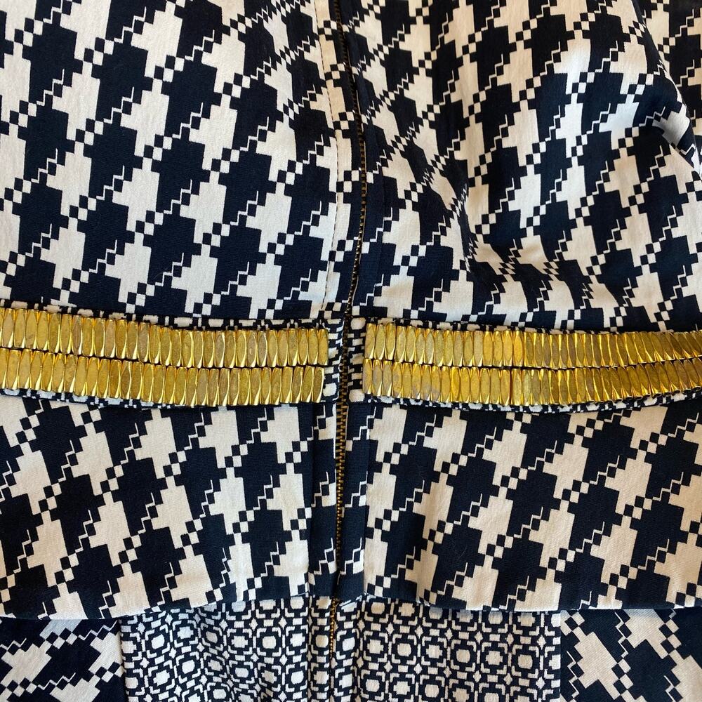 Sass & Bide The Helm Black Houndstooth Peplum Fitted Dress Women EUR 36 | US 6 - Picture 15 of 16